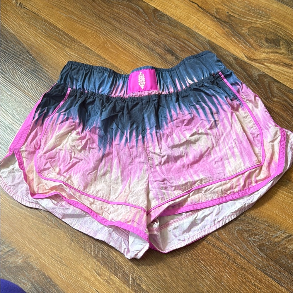 FP Movement by Free People Pink and Black Athletic Shorts
